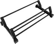 CHILDWEET Shoe Rack for Door Wall Mounted Foldable Space-saver No-drill Black 50cm
