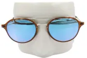 New Ray-Ban LightRay Brown Blue Gradient Flash Sunglasses RB4287 604/B7 55 $234
