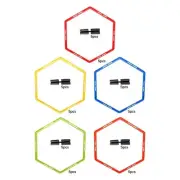 5Pcs Hex Agility Rings Speed Agility Training Rings Exercise Rings for