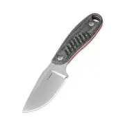 NEW Kizer Hare Grey Micarta Handle Bushcraft Knife, Nitro-V Steel 1077A2
