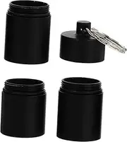 ERINGOGO 1Pc Multi Grid Mini Medicine Bottle Portable Aluminum Alloy Phial Small Storage Holder for Travel Outdoor for Keychain Emergency Use