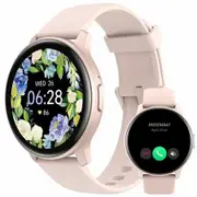 Smartwatch AI Voice Control Calls Quick Text Reply Women Men Android iPhone Fitness Tracker Health Monitor Pink