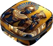Period Bag,Sanitary Napkin Storage Bag,Ancient National Style Egypt,Tampon Holder for Purse