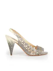 Grey Lizard Print Danny Sandals