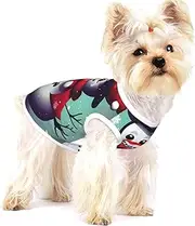 Merry Christmas Day Snowman print Tshirts for Small Dogs Dog's Fashion Shirt Breathable Sleeveless Shirts for Small Dogs