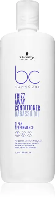 Schwarzkopf professional BC Bonacure Away Conditioner (unruly and frizzy hair) - 1000 ml