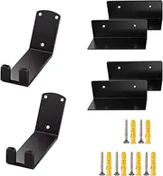 YMAISS Bike Pedal Hanger Wall Mount, Heavy Duty Horizontal Bicycle Rack with Tire Support Brackets and Screws for Garage Shed Storage