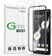[amFilm] [3 Pack] Compatible with Google Pixel 7 6.3" Tempered Glass Screen Protector, 0.26mm Thickness HD Clear, Bubbles-Free and Case Friendly