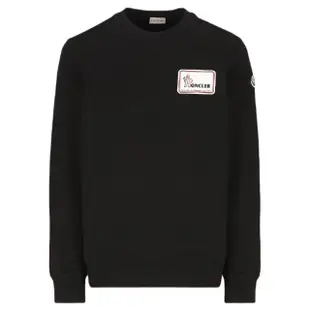 【MONCLER】春夏新款 男款 胸前&背面品牌印花LOGO 長袖T恤-黑色(S號、M號、L號、XL號)