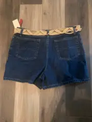 Vintage macabre belted shorts