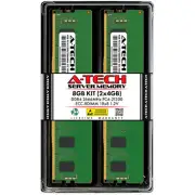 A-Tech 8GB 2x 4GB 1Rx8 PC4-21300R DDR4 2666 MHz ECC REG RDIMM Server Memory RAM