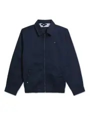 [Tommy Hilfiger] Flag Embroidery Ivy Jacket in Blue