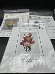 The Silver Lining Cross Stitch Patterns Irises Lot Marc Saastad SL 56 031 120