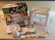 MANUAL FOOD PROCESSOR SLICER JUICER SHREDDER LE CHEF NEW NIB