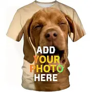 Custom T Shirt for Men Design Your Own Custom Shirts Personalized All Over Print Tee Custom Gifts