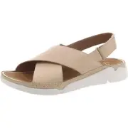 Clarks Womens Tri Alexia Tan Slingback Sandals Shoes 9 Medium (B,M) BHFO 4264