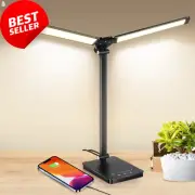 60cm Double Head Desk Lamp Piano Light - USB Charging, LED Eye-Care Study Readin