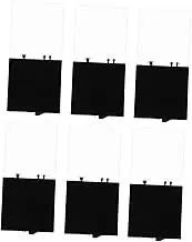 6pcs Square Badge Display Case for Gemstone Lapel Pin Storage Memorial Shadow Box Protection