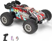 Fast RC Cars for Adults,Hobby Remote Control Car,4X4 Large Truck Off-Road Racing Buggy,Electric Vehicle Toy Gift Bigfoot Off-Road Truck(Red)