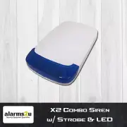 X2 Combo Siren and Strobe | Alarm Siren | Security System | LED Light | Screamer