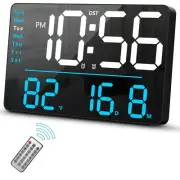 DIGITAL WALL CLOCK LED CLOCK WITH REMOTE CONTROL DIGITAL CLOCK LARGE DISPLAY WIT