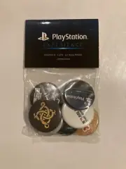 Playstation Experience 2014 Souvenir Pins Buttons Las Vegas PSX MIB