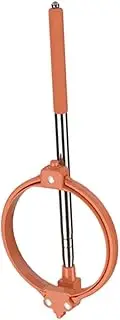 Qianly Dog Poo Catcher Scooper Cleanup Tool Foldable No Bending Clean up Pet Waste Picker for Dirt Large Medium Small Pets Travel, Orange