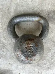 NEW 15lb Weider Cast Iron Kettle Bell FAST SHIP Lightly Rusted