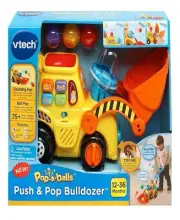 VTech Pop-a-Balls Push and Pop Bulldozer Toy