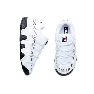 FILA BARRICADEXT 97 中性款白黑色增高復古籃球鞋 4B007U110