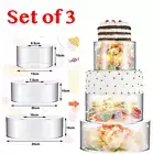 Clear Round Acrylic Wedding Dessert Buffet Table Cake Riser Display Board Stand
