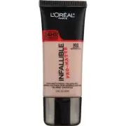 4 Pack L'Oreal Paris Infallible ProMatte Foundation, Shell Beige 102, 1 fl oz