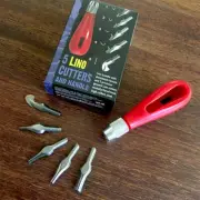 5 Lino Cutters and Handle - Essdee