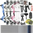 Youth Compound Bow Arrow Set 15-45lbs Archery Kids Junior Hunting Target