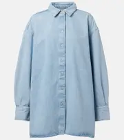 [7 For All Mankind] 7 For All Mankind Nina oversized denim shirt AU 16 blue