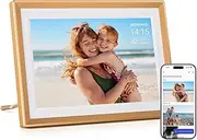 ARZOPA WiFi Digital Picture Frame 10.1" HD IPS Touch Screen Smart Photo Frame Electronic Free Arzopa App Custom Picture Frame for Gifting Easy Share Unlimited Photos Videos from Anywhere - D10 Gold