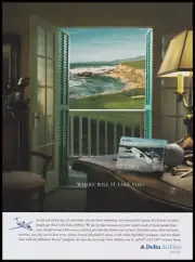 Delta Air Elite plan print ad 2007