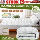 10CM Bamboo Pillowtop Mattress Topper Bed Matress Protector SB/DB/QB/KB/KSB NEW