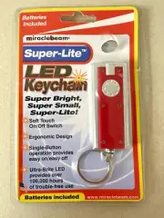 MIRACLEBEAM LED Keychain Flashlight Super Lite Bright NEW SEALED