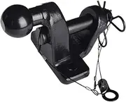 50mm Towing Trailer Hitch Tow Ball Pin,Compatible With Trailer Universal Pin Ball Jaw Coupling(Black Paint)