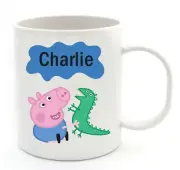 Peppa Pig Personalised Cup Polymer Plastic Birthday Gift Party Favour Keepsak