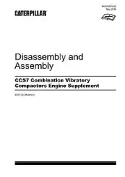 Caterpillar CCS7 Compactor Engine Supplement Disassembly Assembly Service Manual