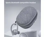 J92 Wireless Earphone HiFi Intelligent Noise Cancelling LED Digital Display Bluetooth-compatible5.0 Stereo Ear Hook Earbud for iPhone for Android-Grey
