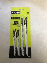 Ryobi 4 Piece Reciprocating Saw Blade Set Free Post