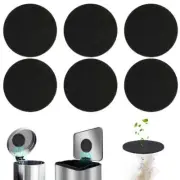 6pcs Compost Bin Charcoal Filters Round Compost Bucket 6.7'' 1cm thick