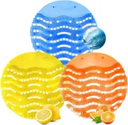 Urinal Screen Deodorizer 12 Pack Cakes Bulk Scented Anti-Splash Mats Fresh Pads