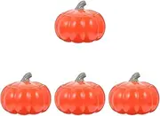 Canister, Kitchen Storage Jars,ser of 4 Ceramic Tea Jar Pumpkin Shaped containers Halloween Party Favors Holder Pumpkin Sugar jar Storage Jars Pumpkin (Color : Redx4pcs)