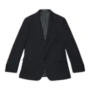 Burton Mens Essential Single-Breasted Slim Suit Jacket (Black) - BW591