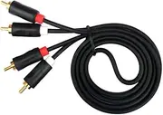 2RCA to 2RCA Cable Male to Male 2RCA 1m 1.5m 2m Cable for Home Theater VCD Amplifier Gold Plated Cable