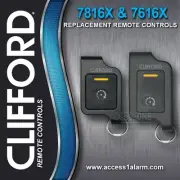 Clifford 7816X And 7616X 2-Way 1-Mile LED Remote Control Package Deal EZSDEI7816